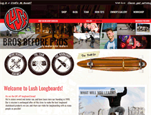 Tablet Screenshot of lushlongboards.com